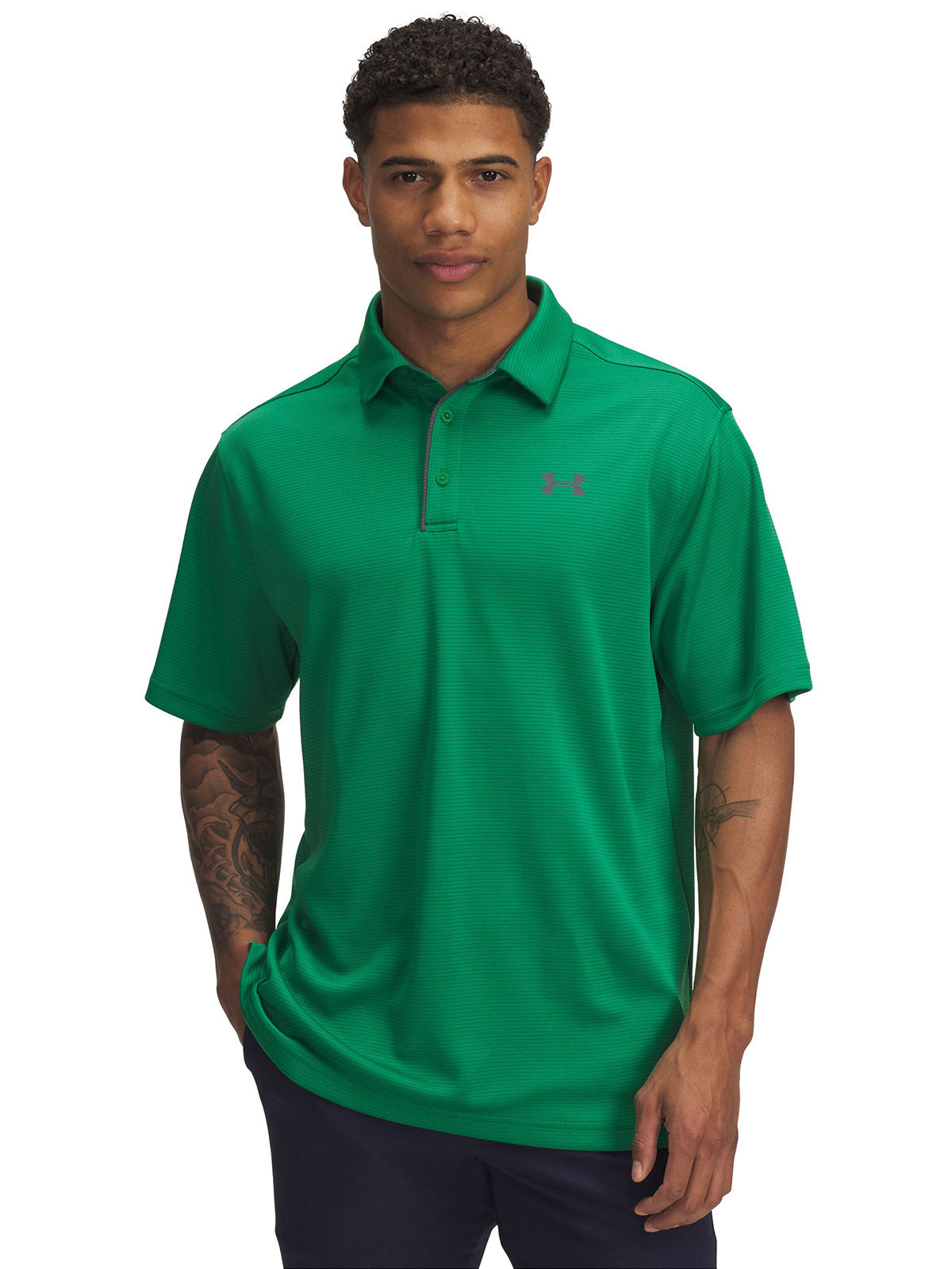 Polo manga corta Under Armour tech verde para hombre