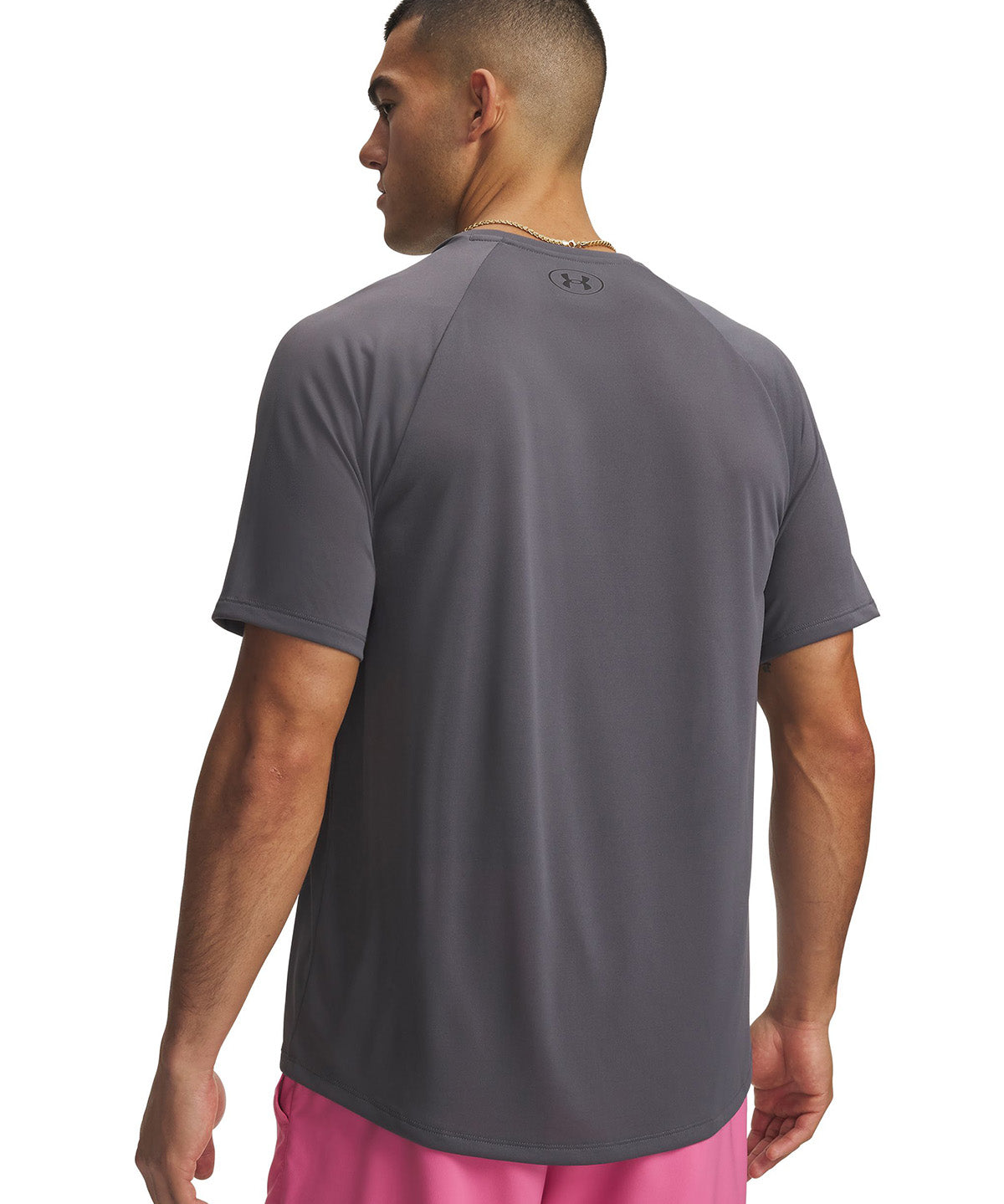 Polera manga corta UA Tech 2.0 gris para hombre
