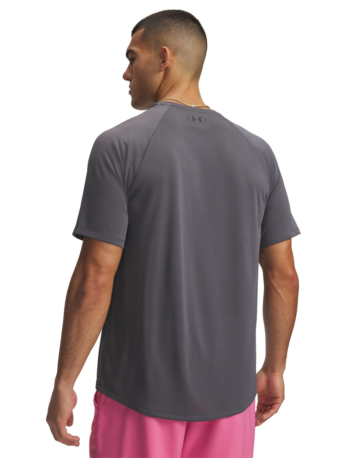Polera manga corta UA Tech 2.0 gris para hombre