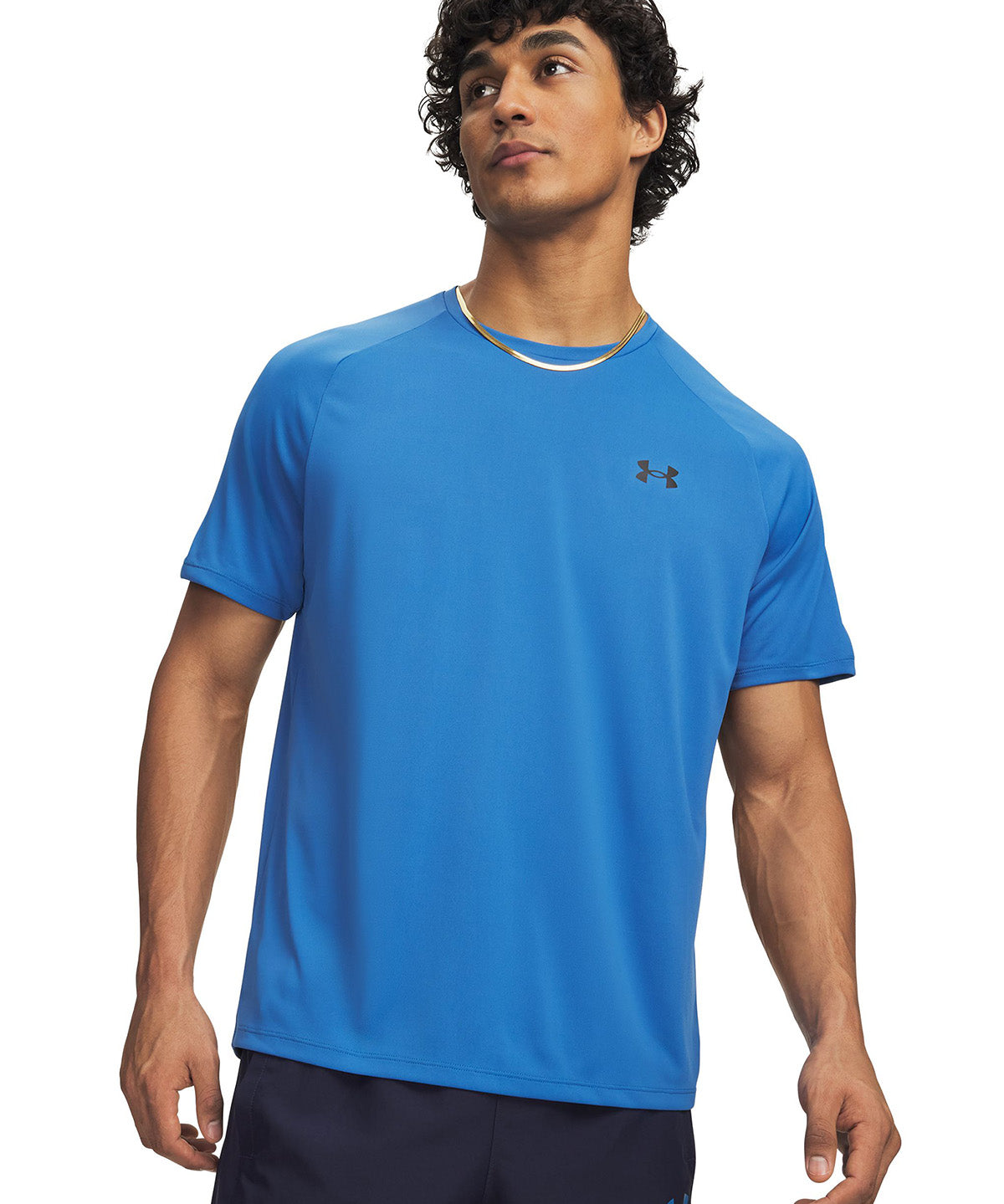 Polera manga corta UA Tech 2.0 azul para hombre