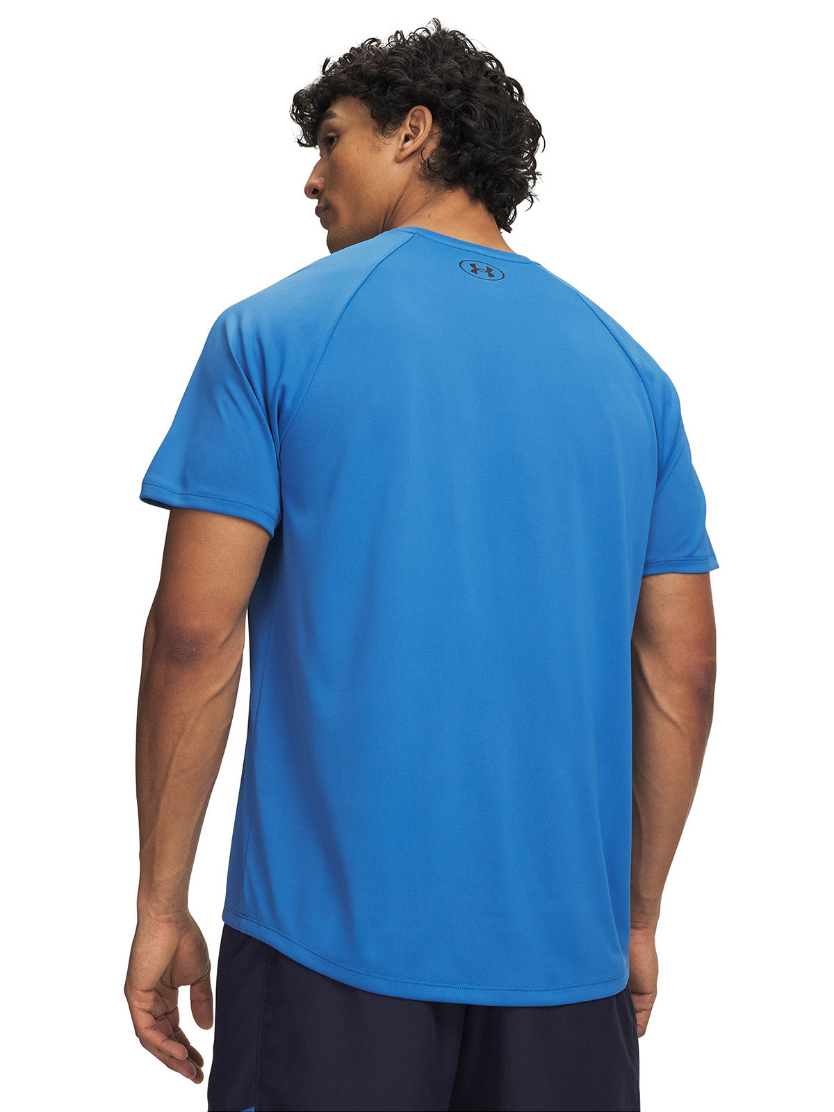 Polera manga corta UA Tech 2.0 azul para hombre
