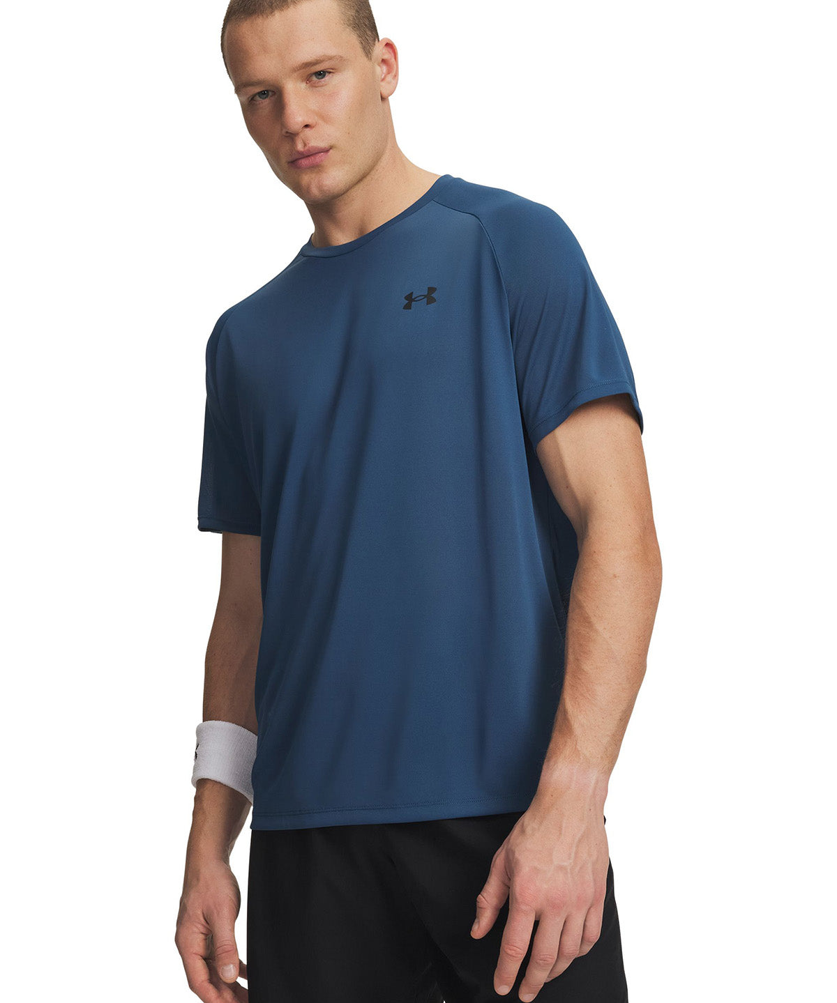 UA Tech 2.0 Polera Manga Corta azul para hombre