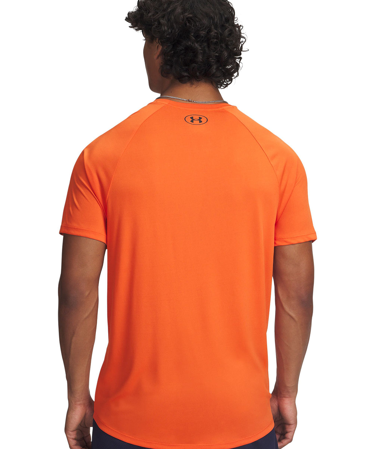 Polera manga corta de entrenamiento para hombre Tech 2.0 naranjo Under Armour