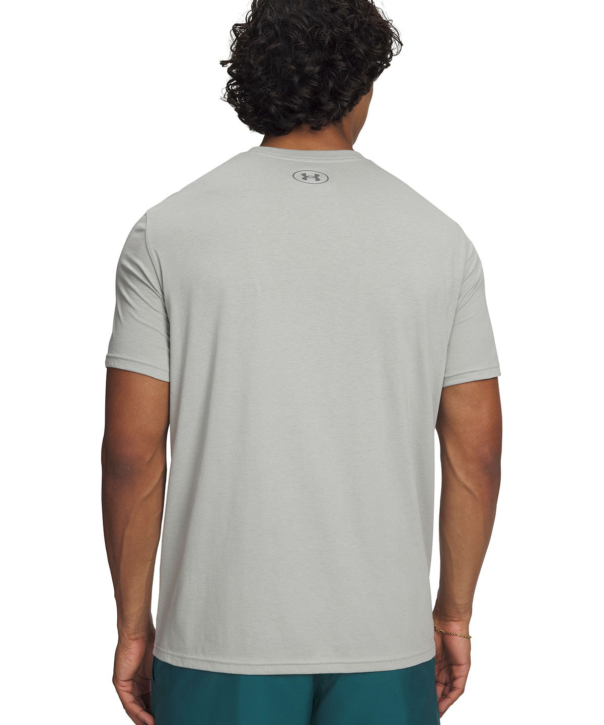 UA Left Chest Logo Polera Manga Corta gris para hombre