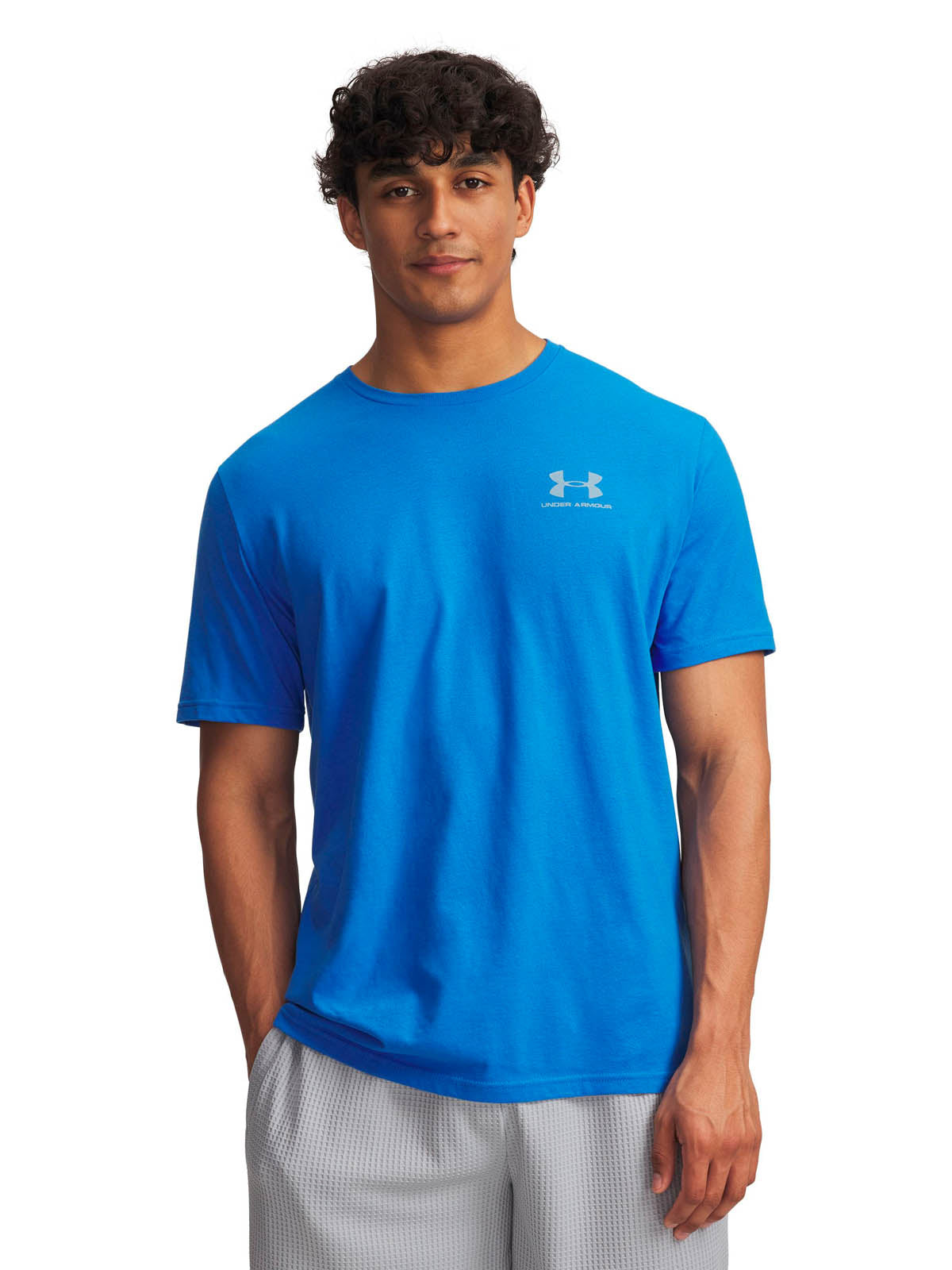 Polera manga corta Lifestyle para Hombre Left Chest Logo Azul Under Armour