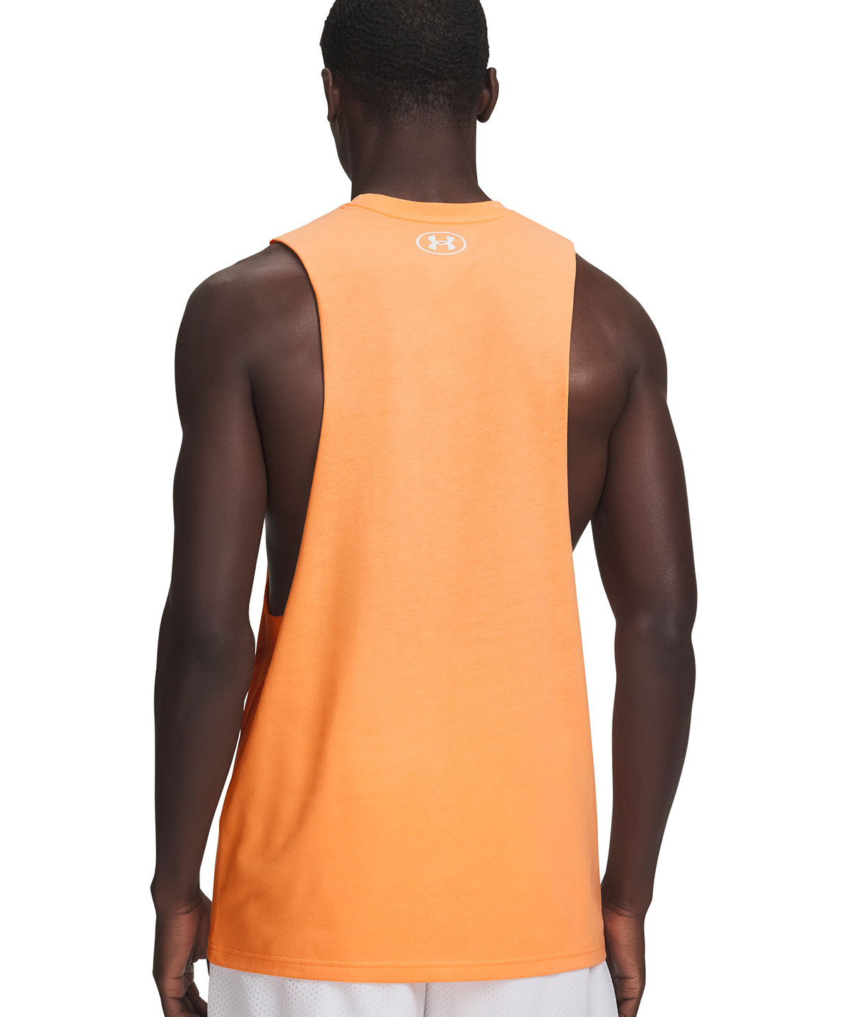 UA Left Chest Cut-Off Polera sin mangas naranjo para hombre