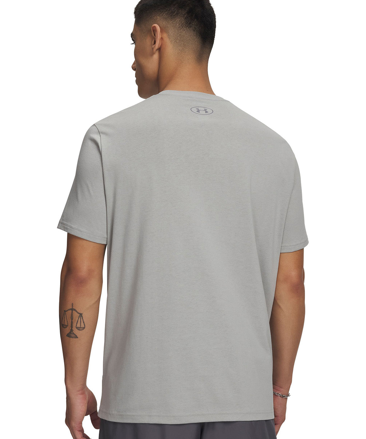 UA Team Issue Wordmark Polera Manga Corta gris para hombre