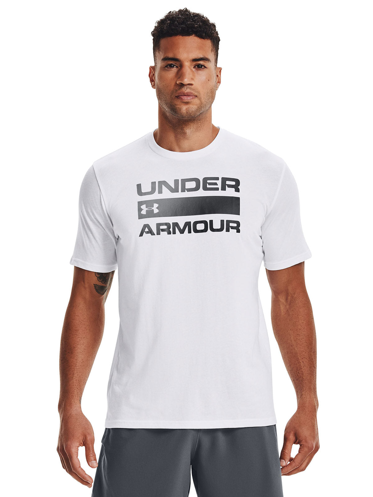 Polera Manga Corta UA Team Issue Wordmark para Hombre