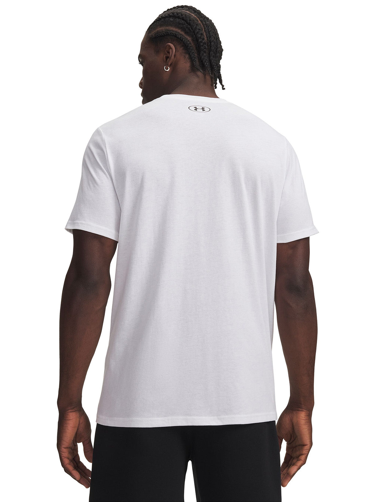 Polera manga corta UA Team Issue Wordmark blanca para hombre