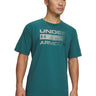 UA Team Issue Wordmark Polera Manga Corta verde para hombre