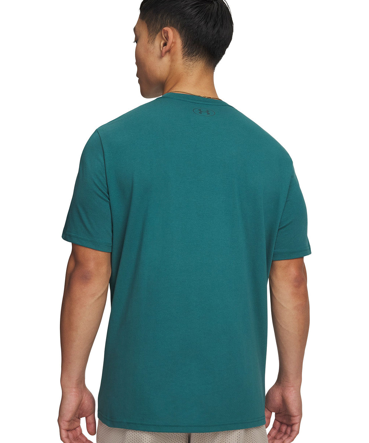 UA Team Issue Wordmark Polera Manga Corta verde para hombre