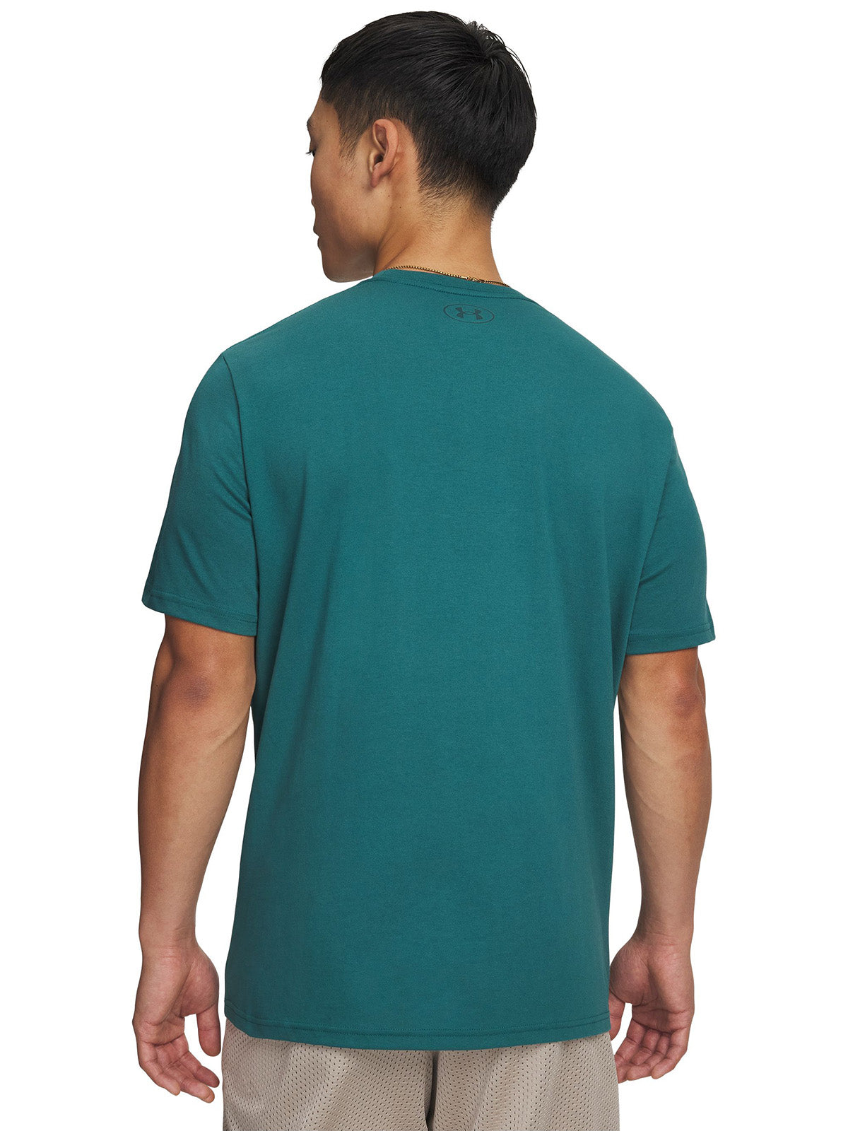 UA Team Issue Wordmark Polera Manga Corta verde para hombre