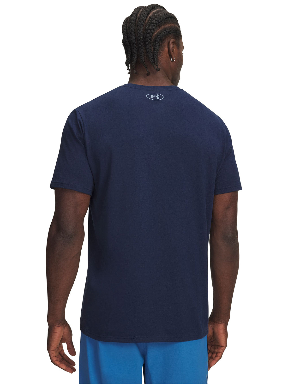 Polera manga corta UA Team Issue Wordmark azul para hombre