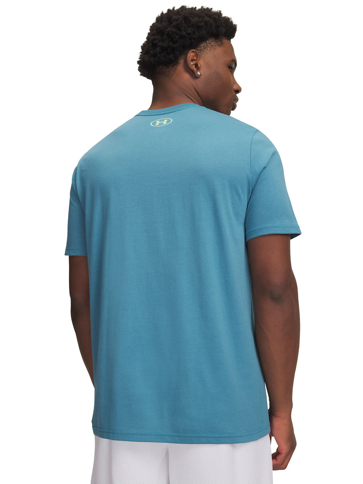 UA Team Issue Wordmark Polera Manga Corta azul para hombre