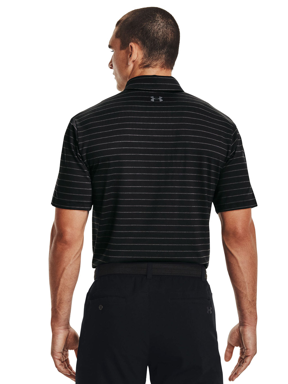 Polo manga corta Under Armour playoff negro para hombre