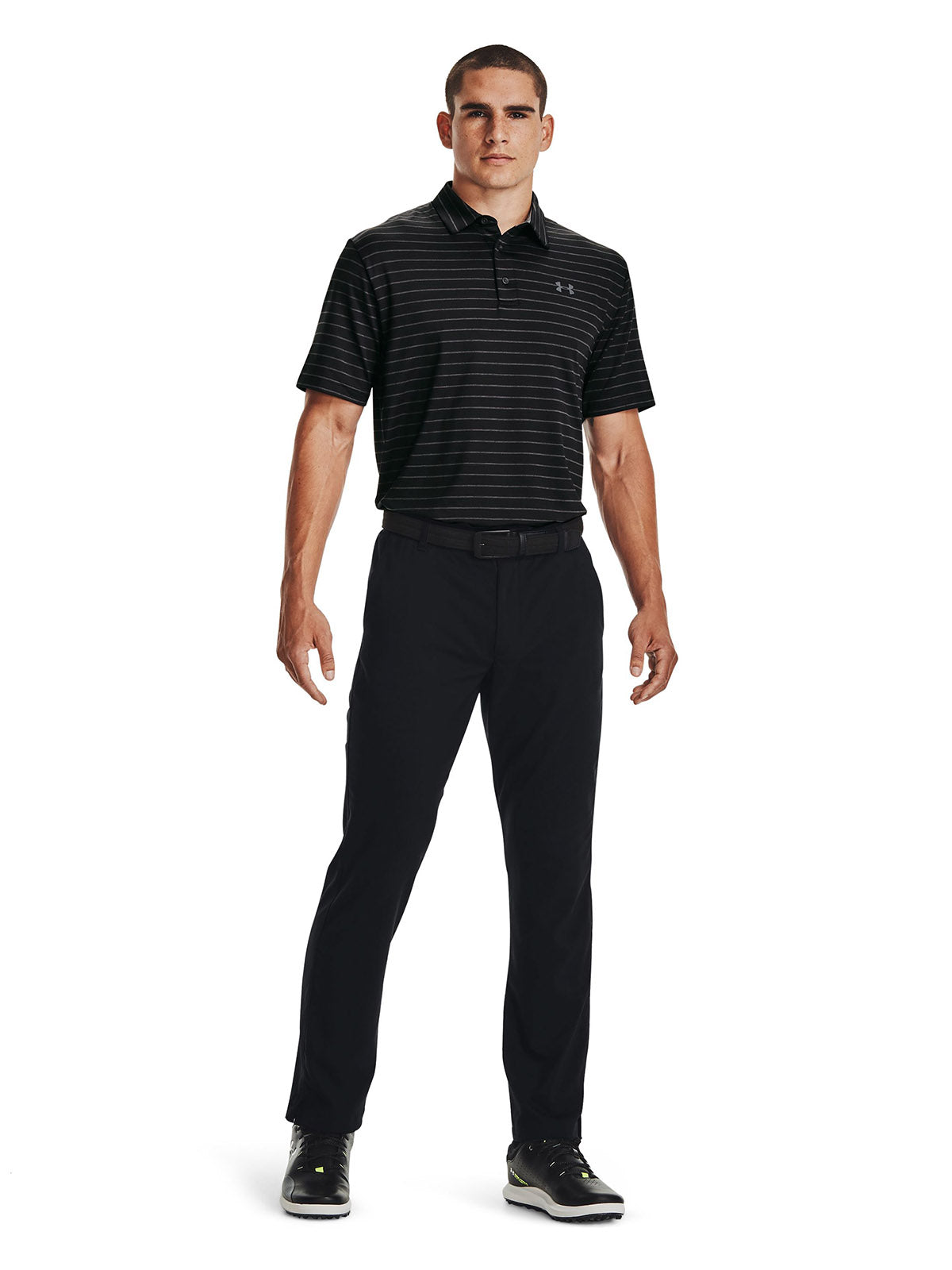 Polo manga corta Under Armour playoff negro para hombre