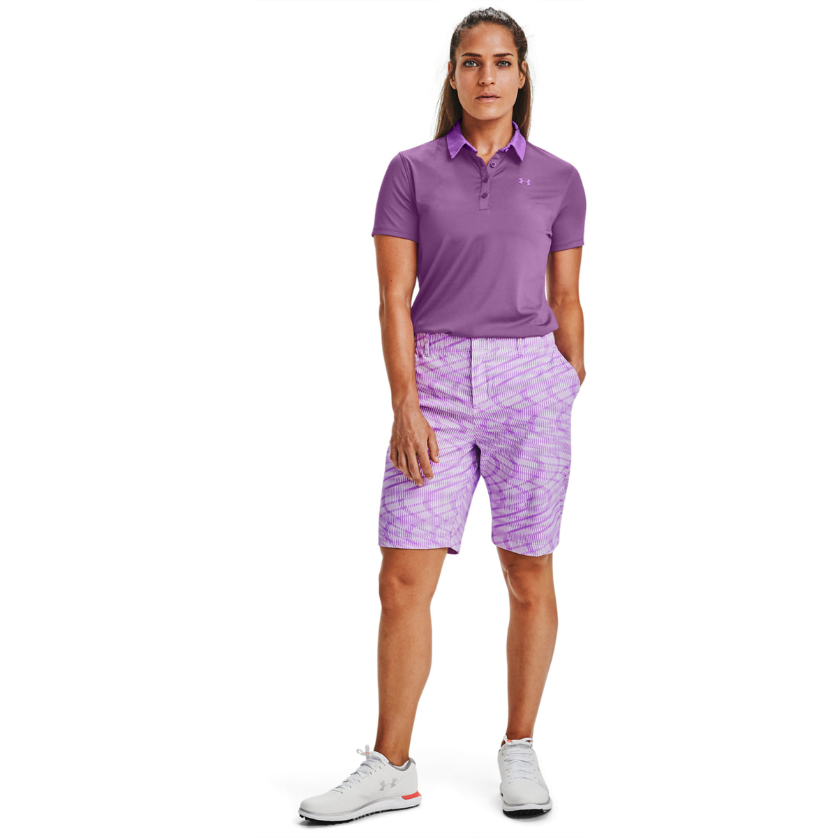 Polera polo de manga corta UA Zinger para Mujer