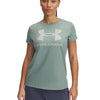 Polera manga corta Under Armour Rival verde para mujer