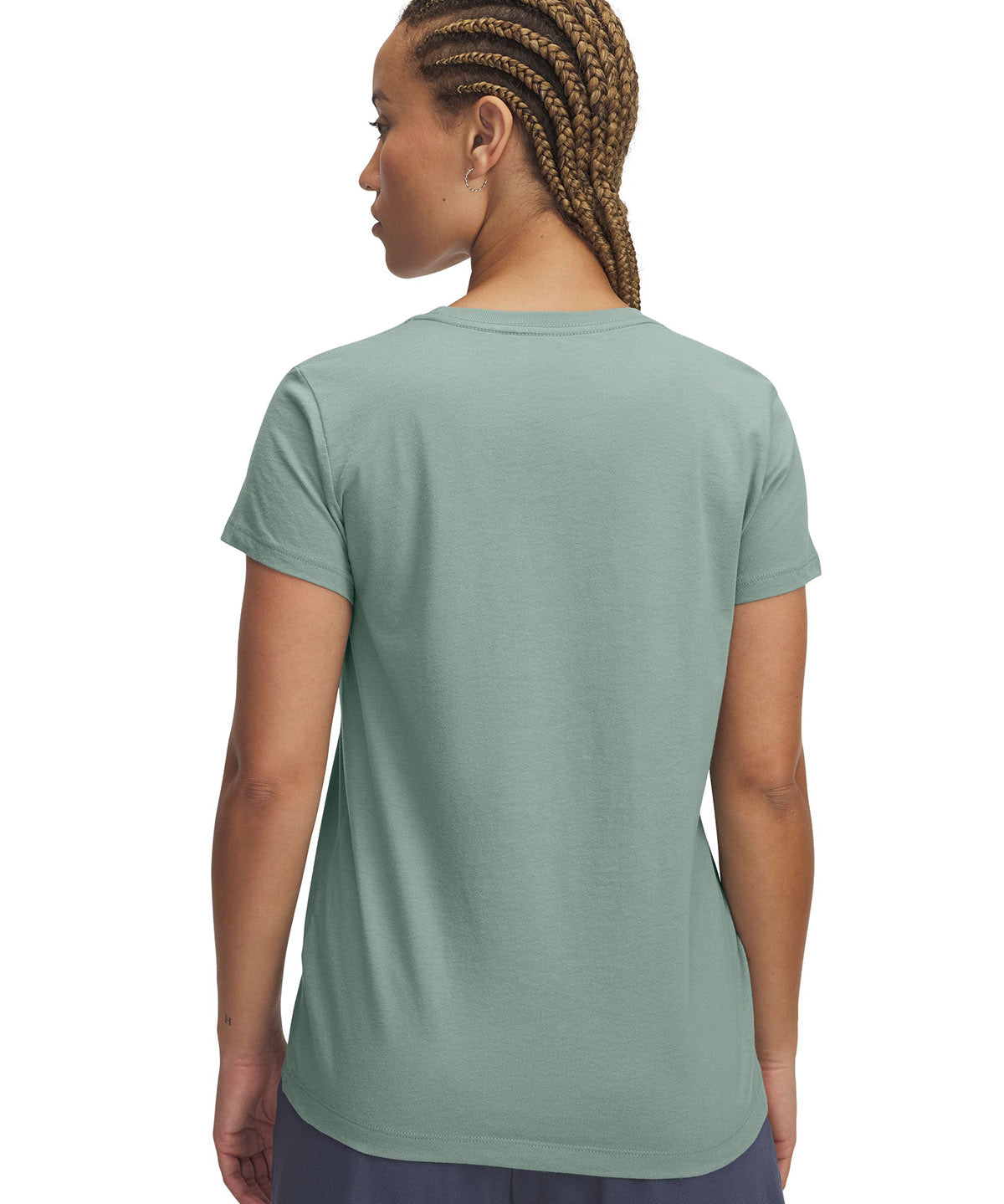 Polera manga corta Under Armour Rival verde para mujer
