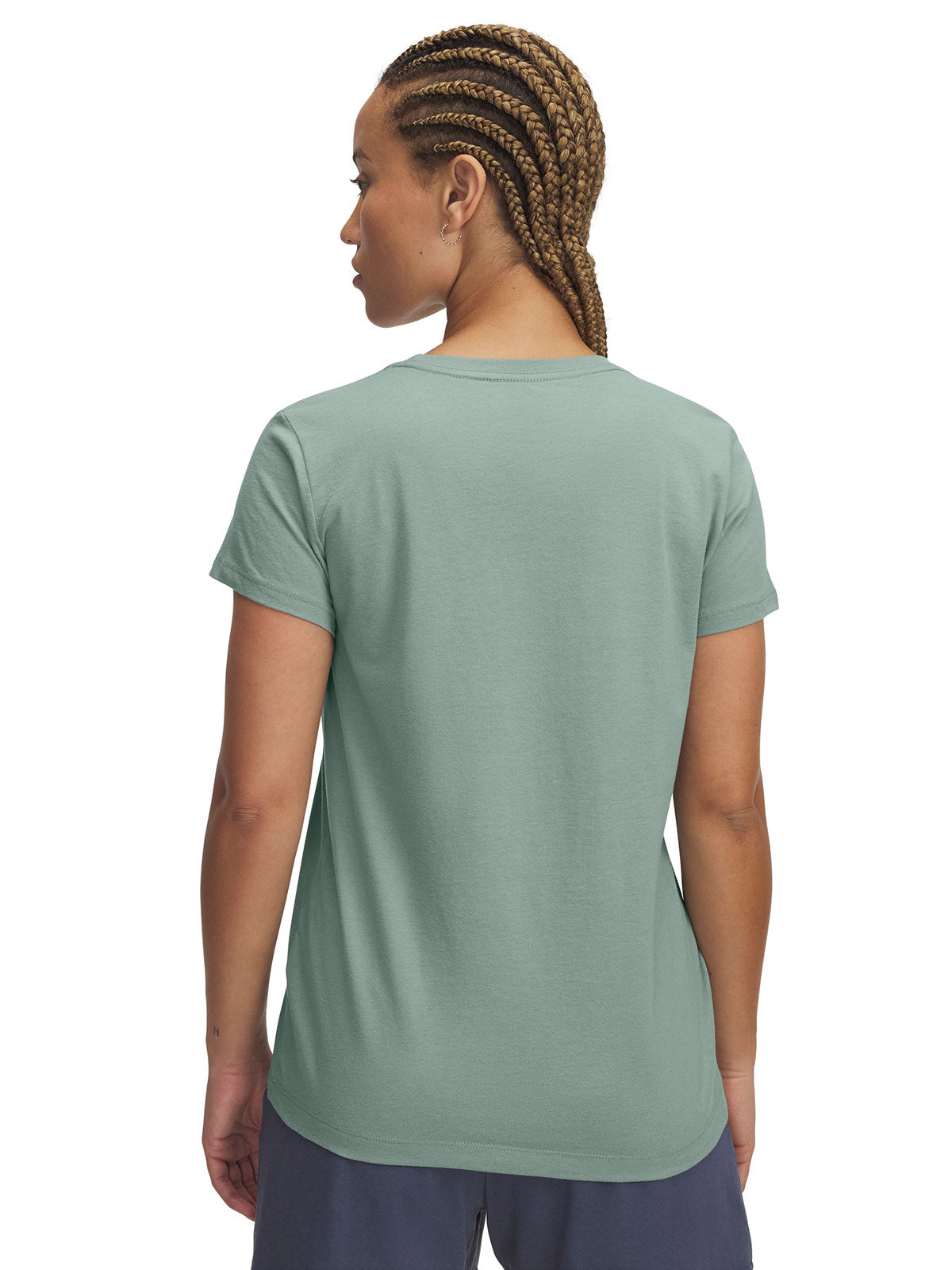 Polera manga corta Under Armour Rival verde para mujer