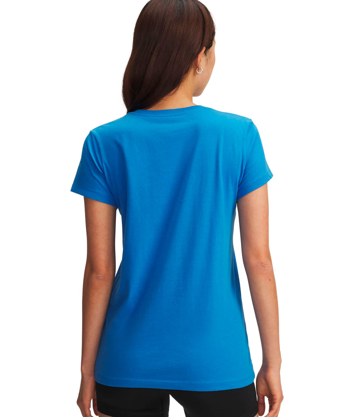 Polera manga corta Lifestyle para mujer Rival Logo azul Under Armour