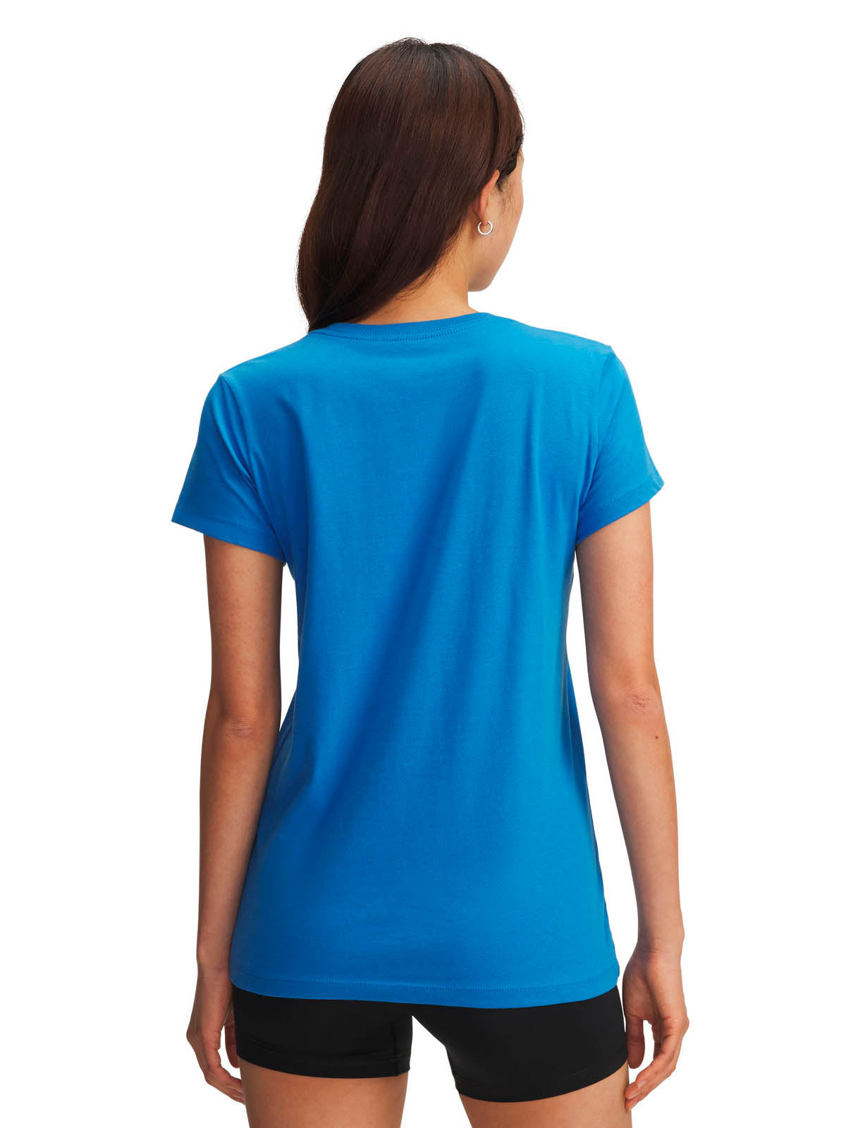 Polera manga corta Lifestyle para mujer Rival Logo azul Under Armour
