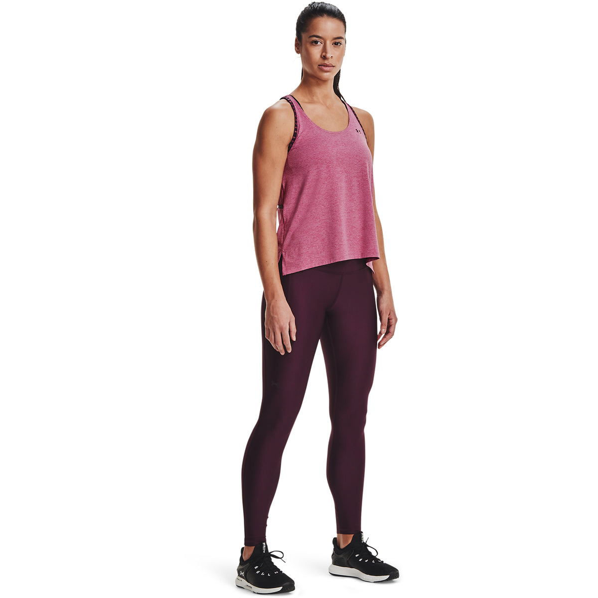 Polera sin manga UA Knockout Mesh Back para Muj