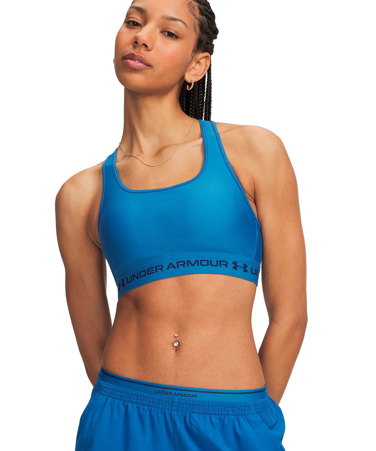 Peto UA Crossback Mid  azul para mujer