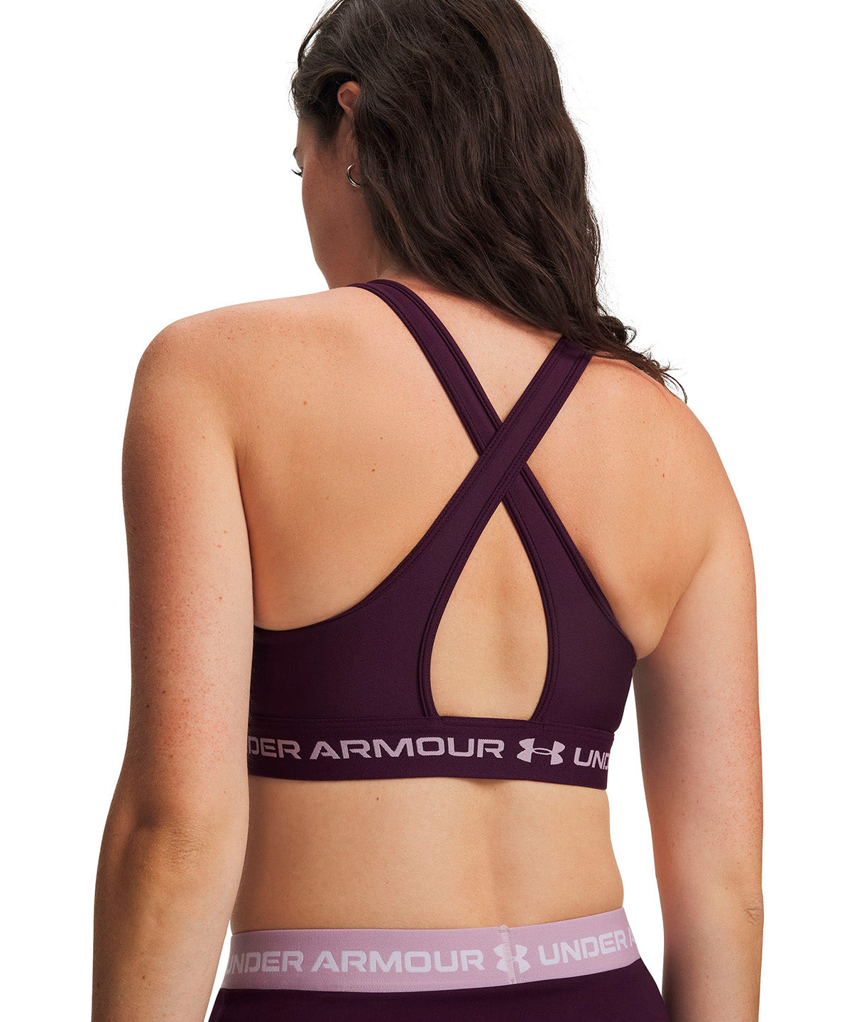 Peto UA Crossback Mid morada para mujer