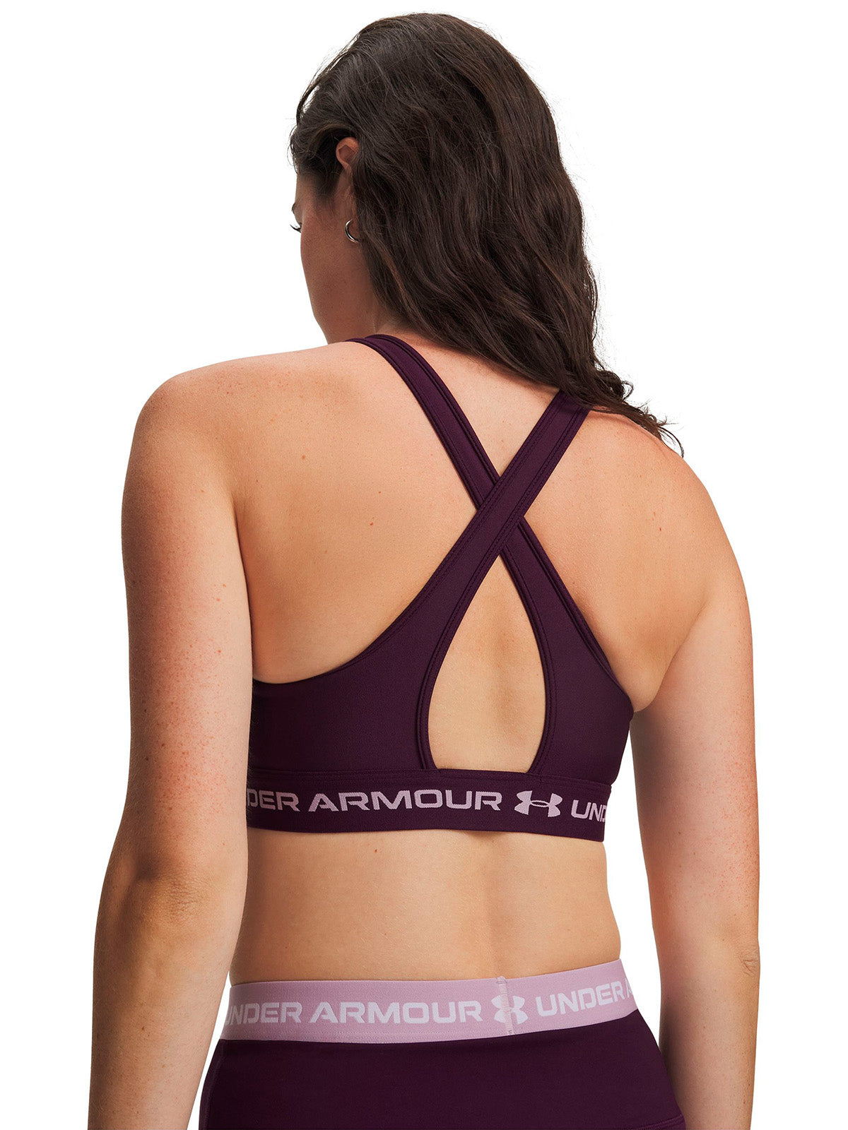 Peto UA Crossback Mid morada para mujer
