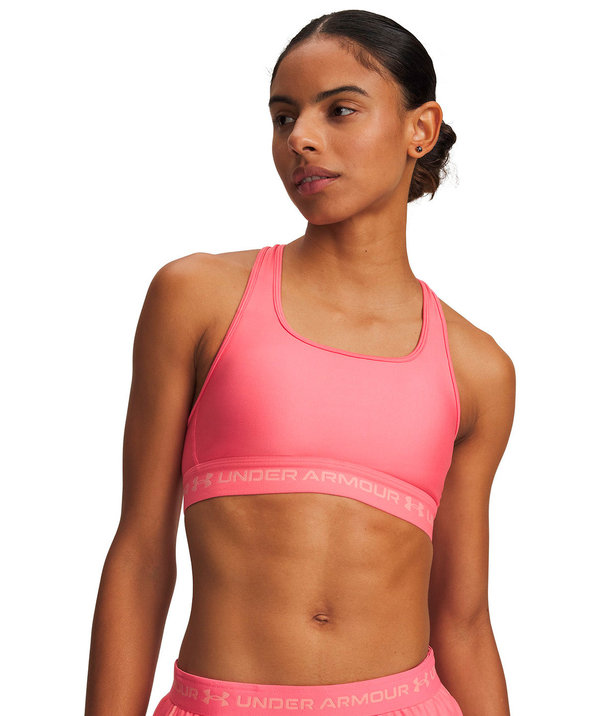 UA Armour Mid Crossback rosado para mujer