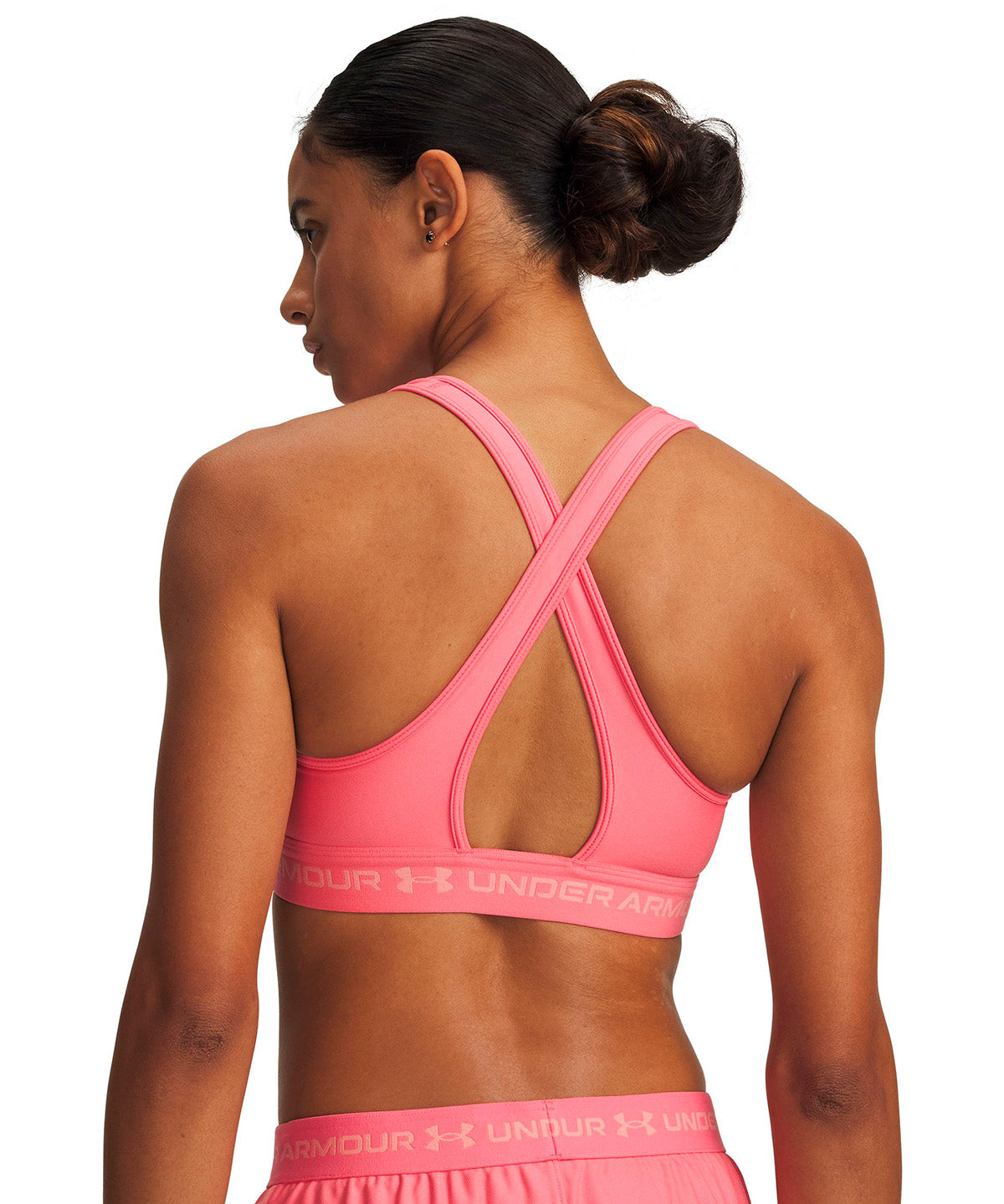 UA Armour Mid Crossback rosado para mujer
