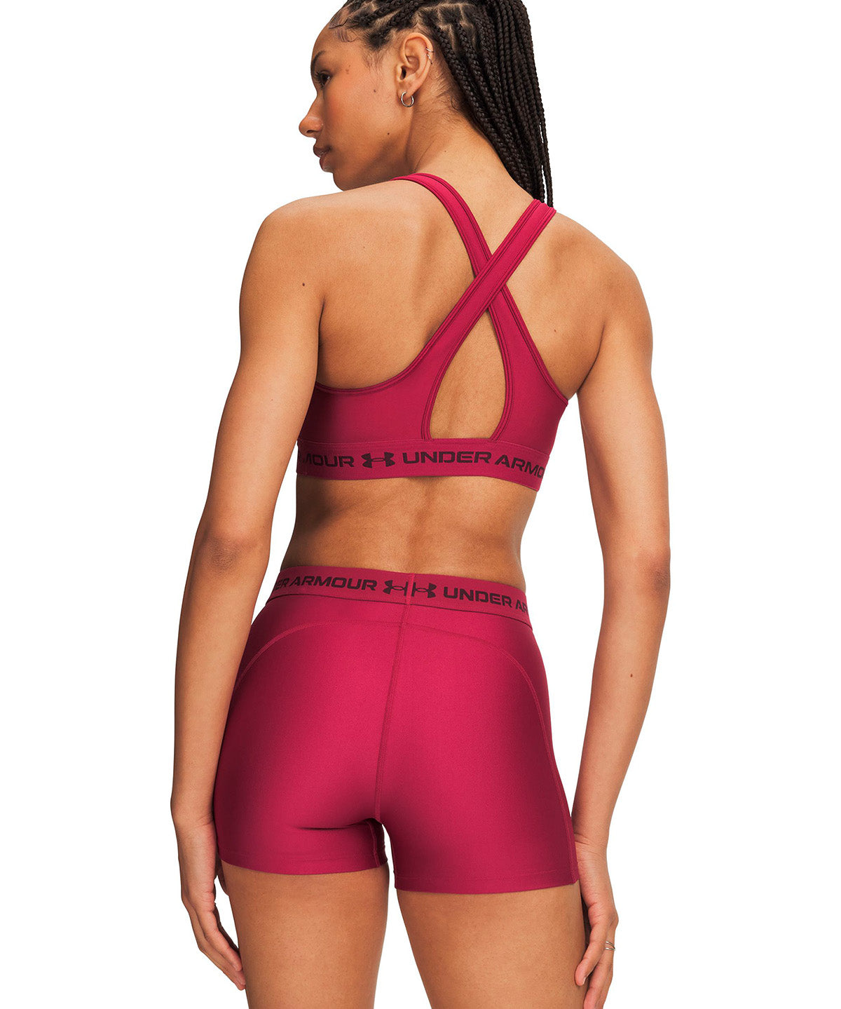 Peto UA Crossback Mid roja para mujer