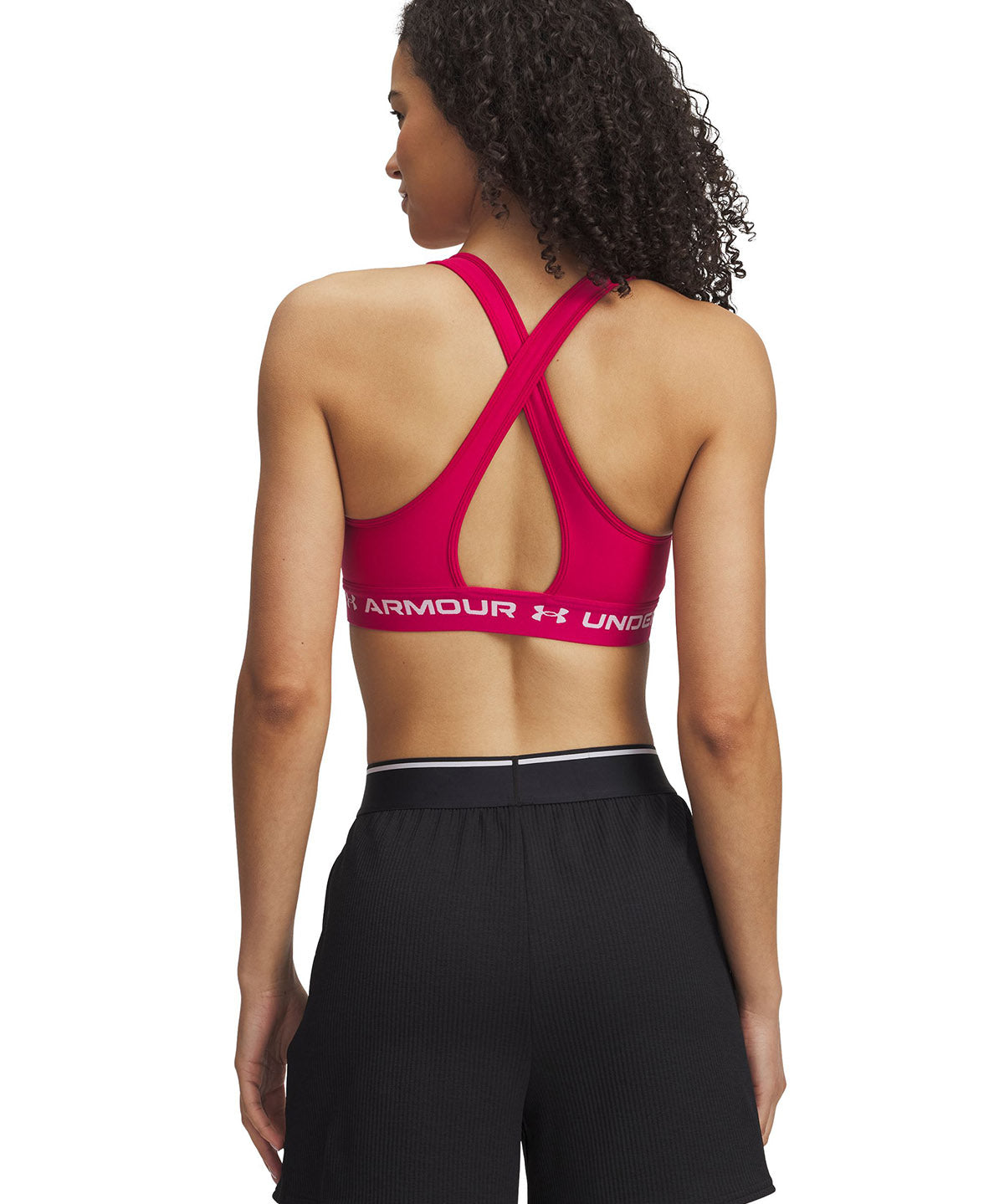 Sostén deportivo armour® mid crossback morado para mujer Under Armour