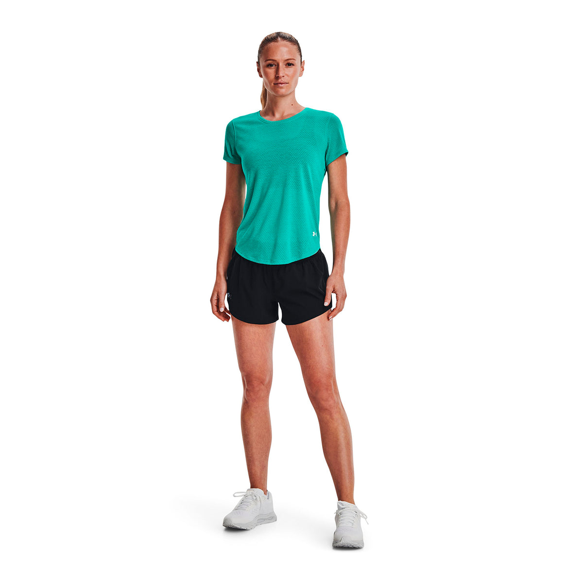 Polera manga corta UA Streaker Run para Mujer