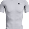 Primera capa superior manga corta para hombre HeatGear gris Under Armour