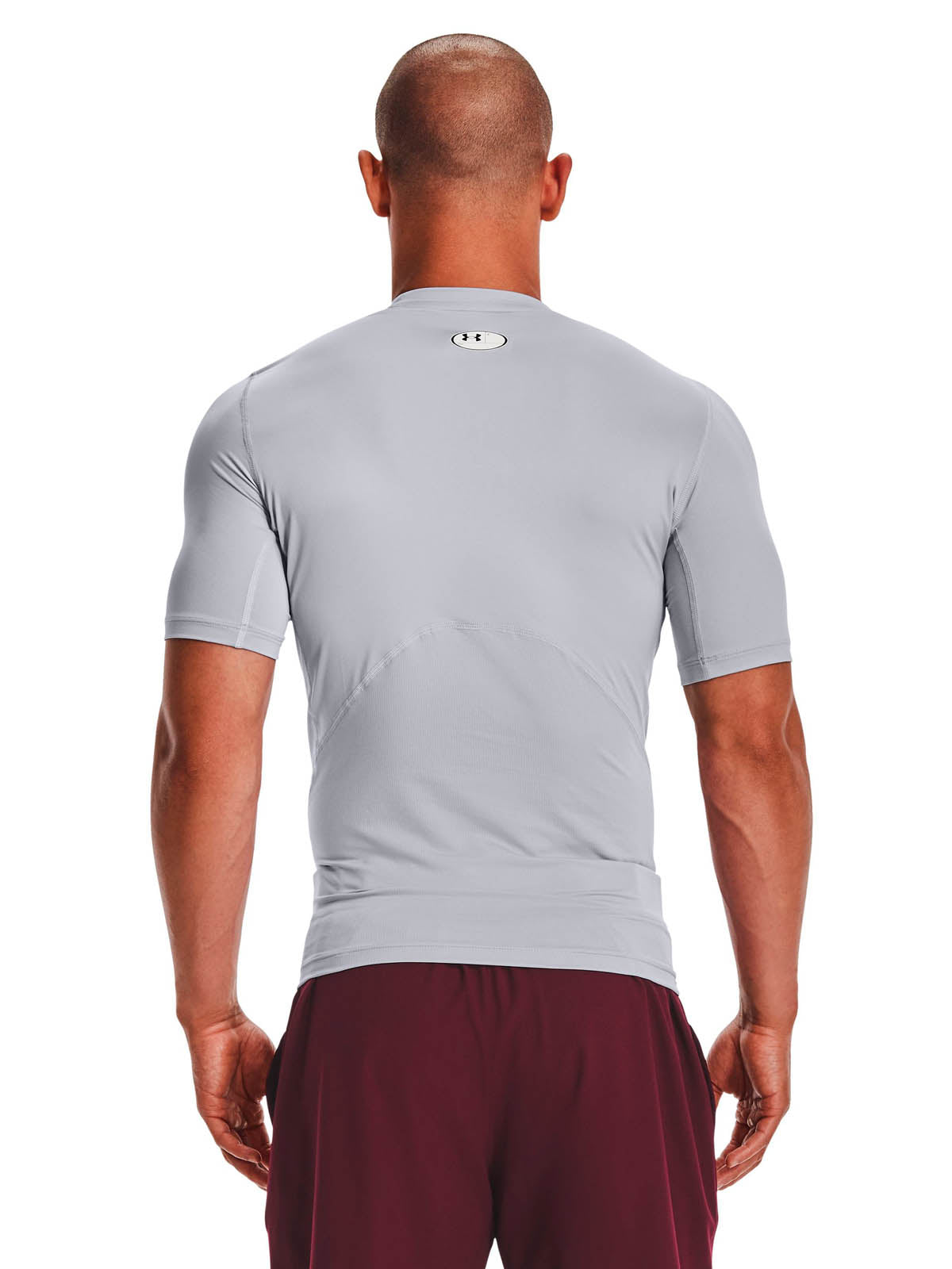 Primera capa superior manga corta para hombre HeatGear gris Under Armour