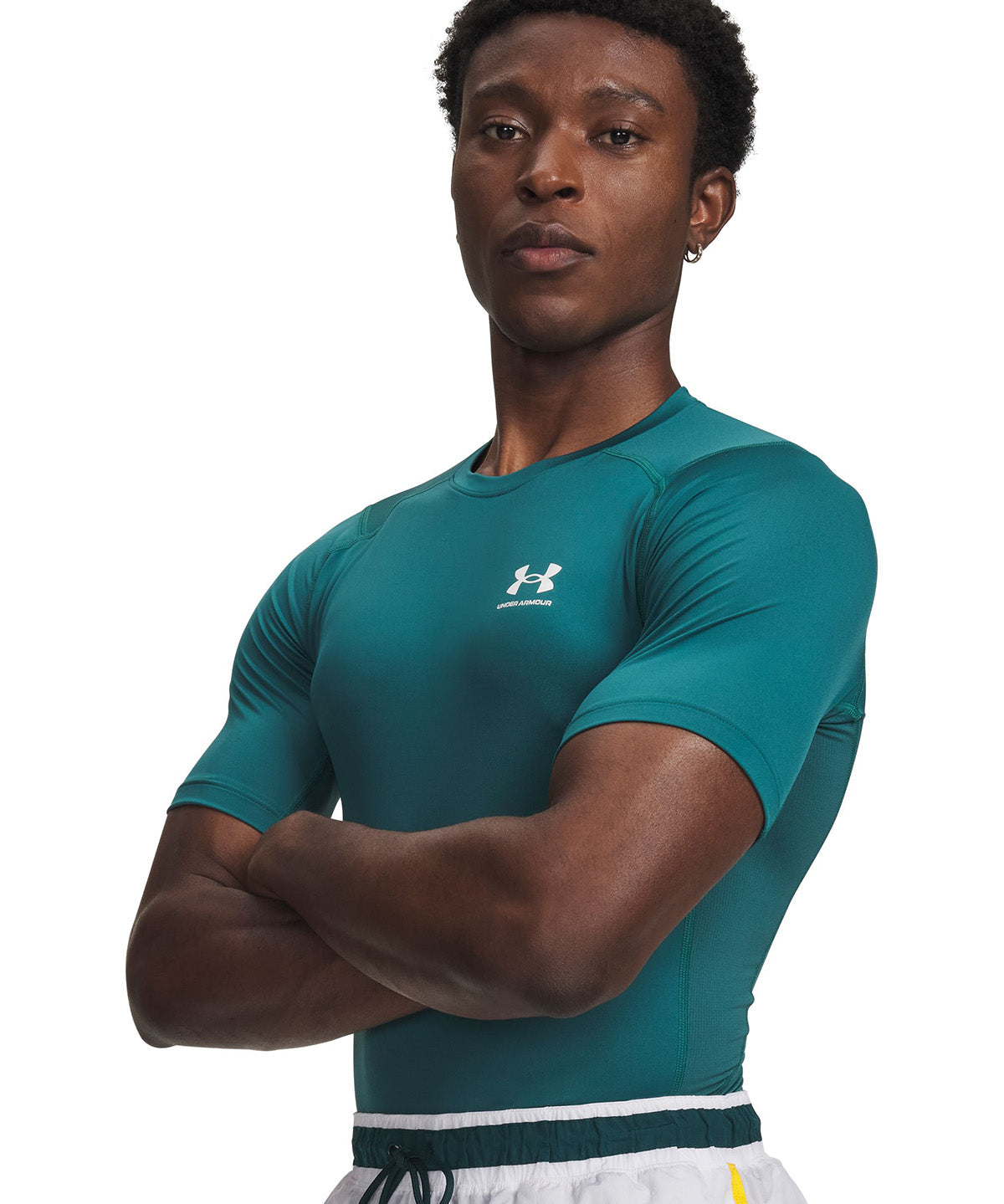 UA HeatGear Primera Capa Superior verde para hombre