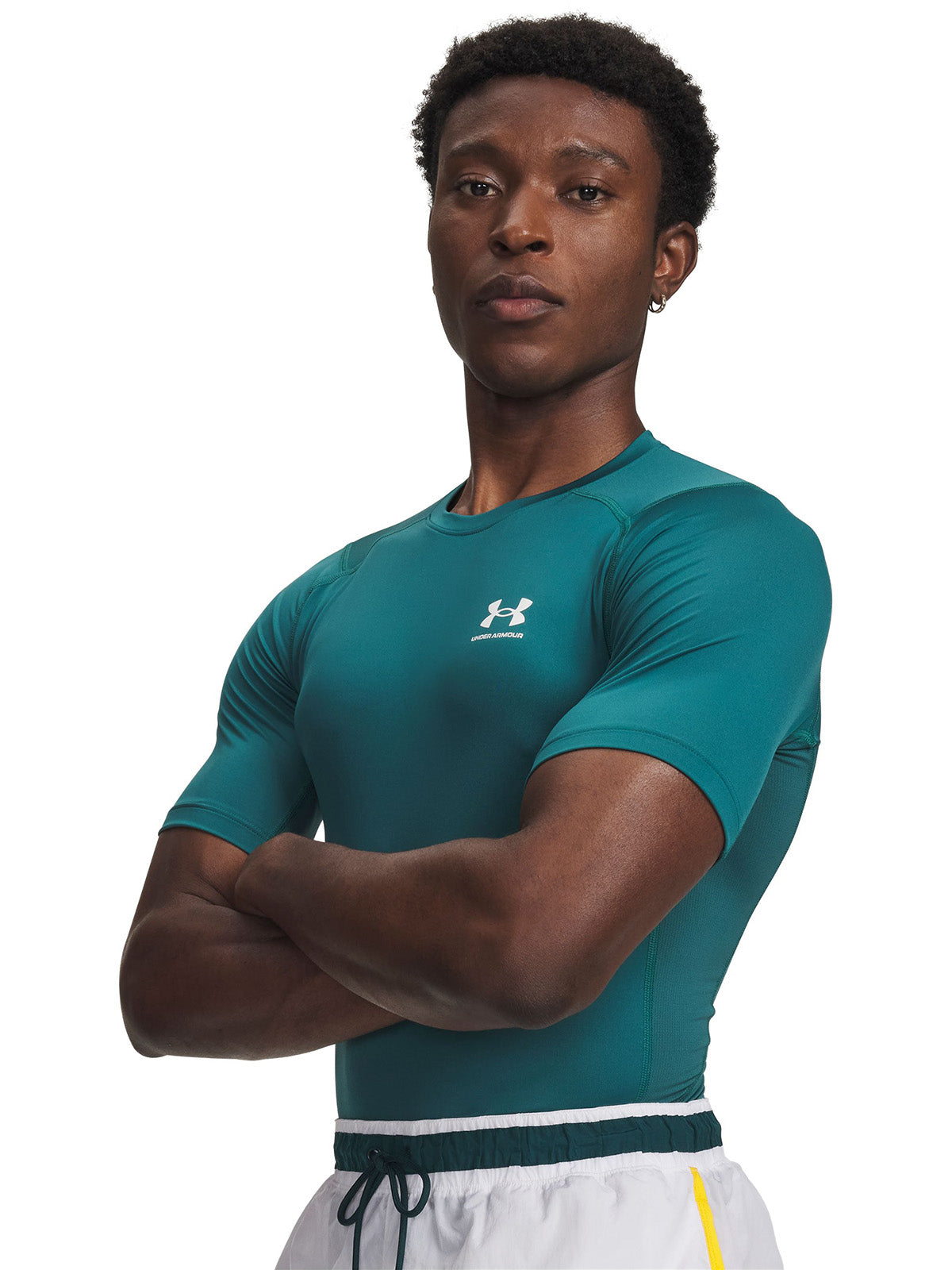 UA HeatGear Primera Capa Superior verde para hombre