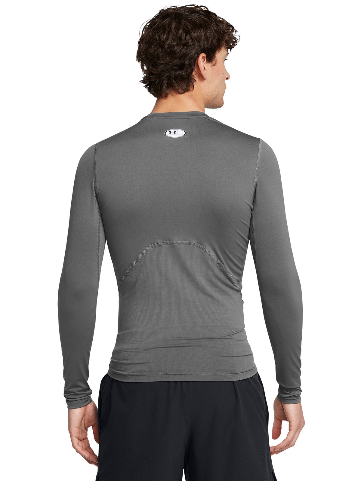 Primera capa manga larga Heatgear gris para hombre Under Armour