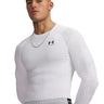 UA HeatGear Armour Compression Primera Capa Superior blanco para hombre