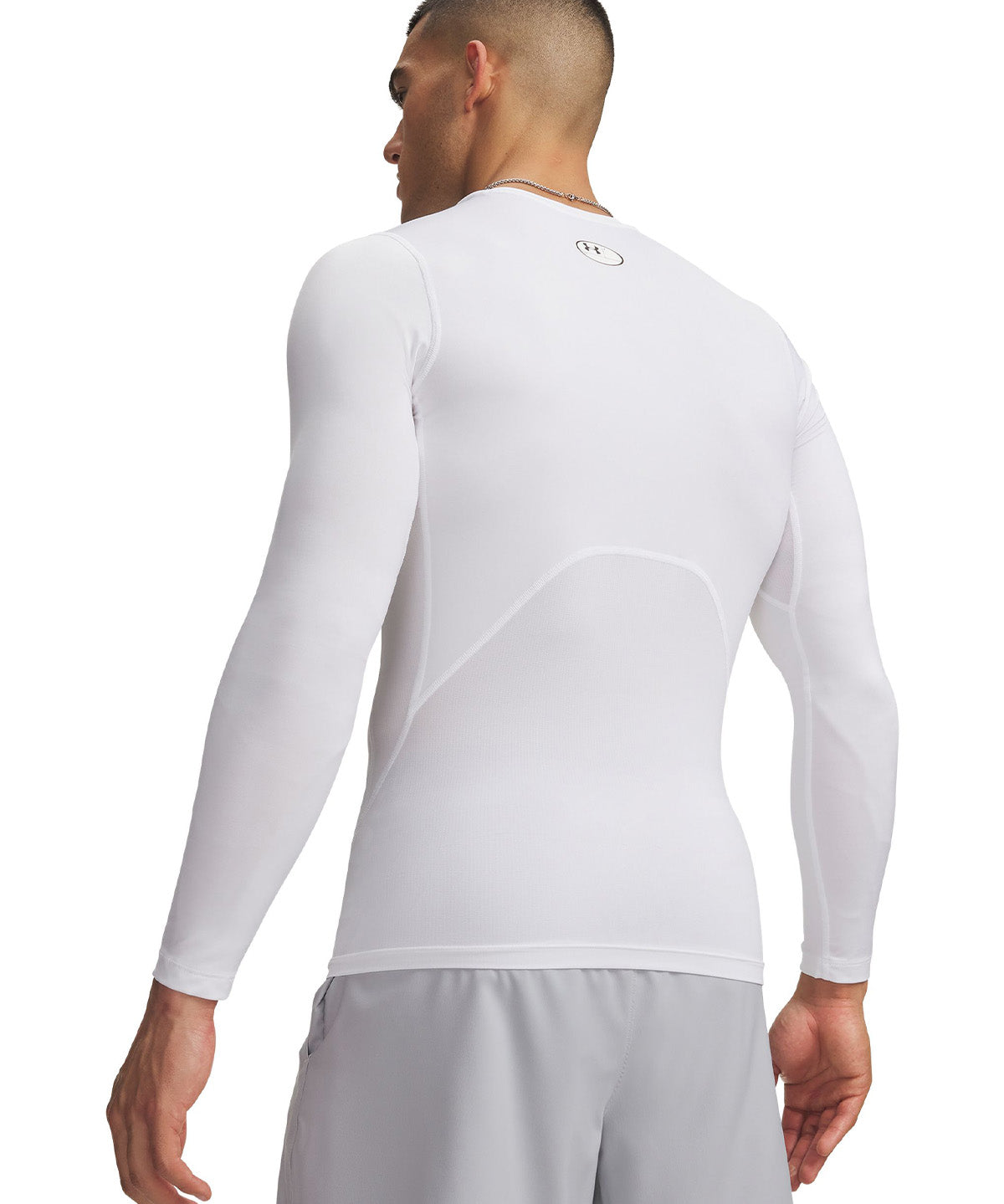 UA HeatGear Armour Compression Primera Capa Superior blanco para hombre