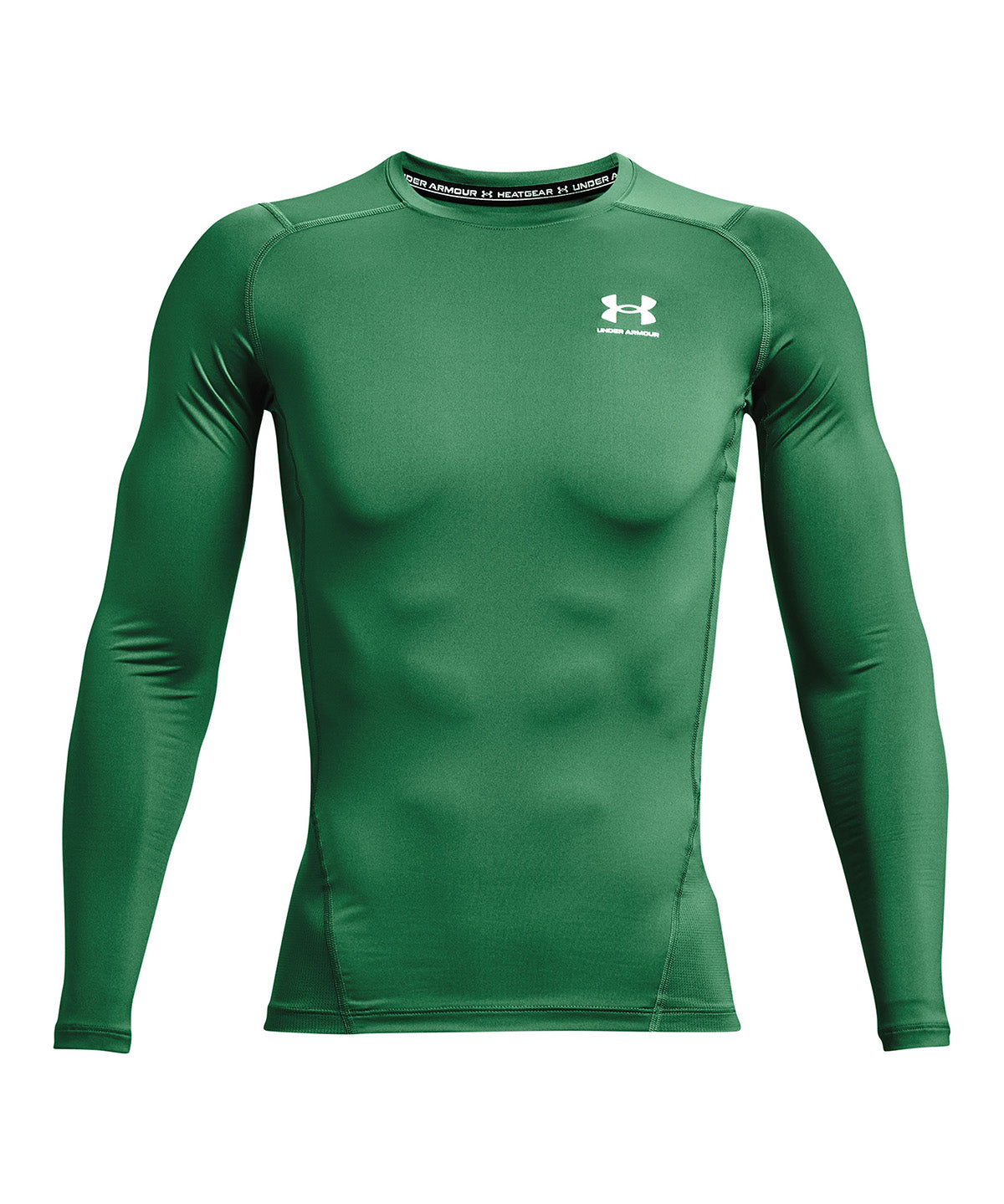 UA HeatGear Armour Compression Primera Capa Superior verde para hombre
