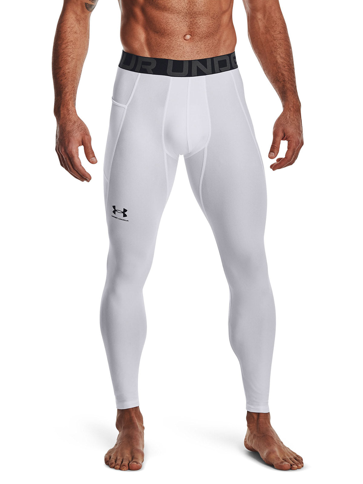 Primera capa inferior Heatgear blanco para hombre Under Armour