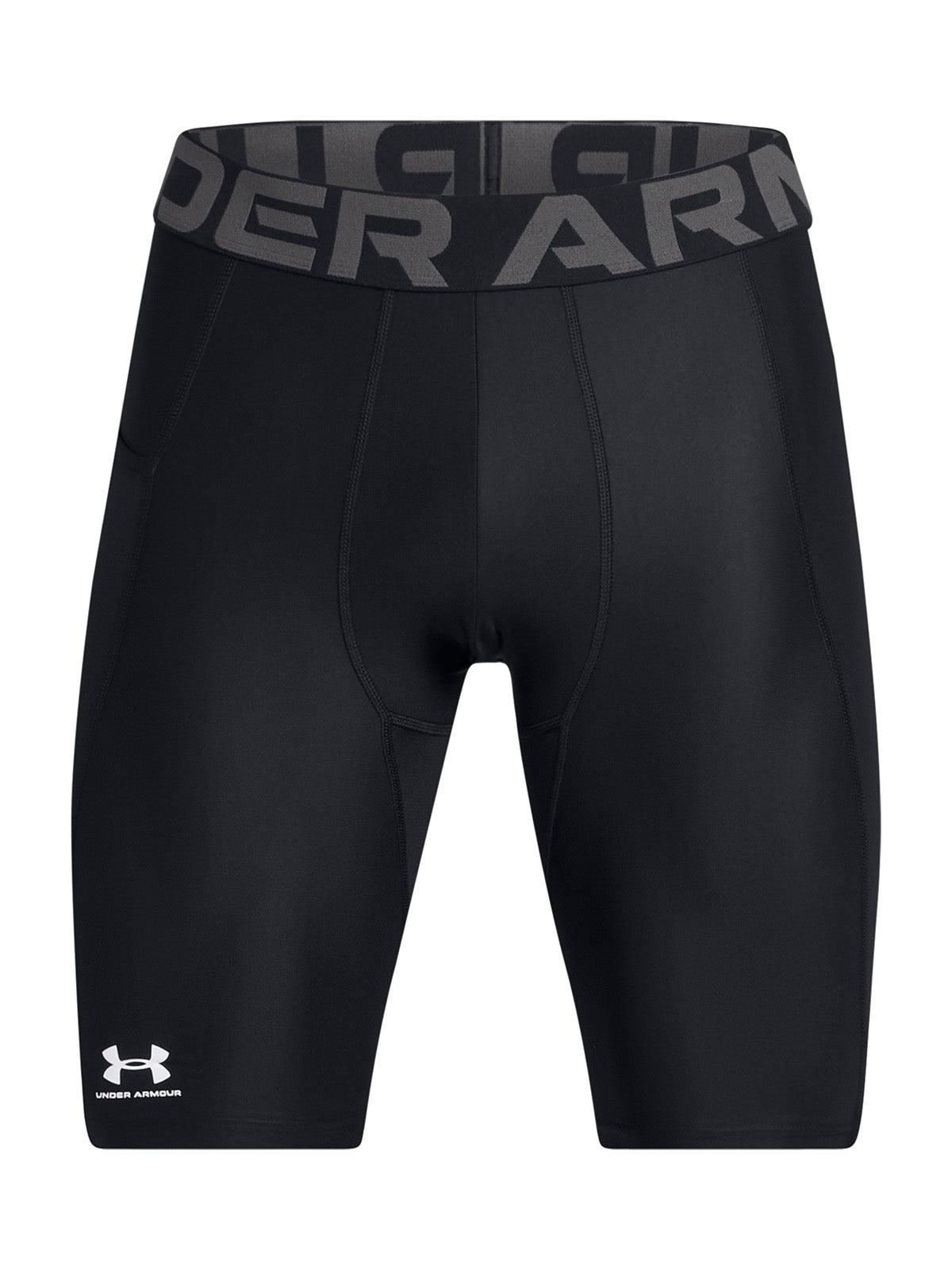 UA HeatGear Pocket Long Shorts negros para hombre