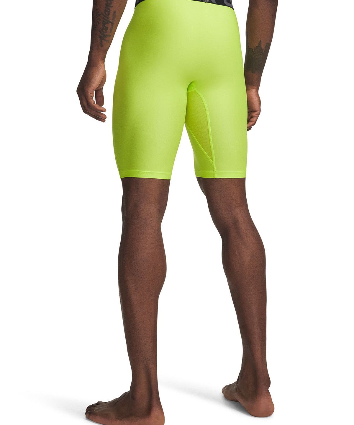 Calza UA HeatGear Armour Pocket Long Short verde para hombre