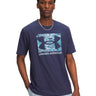 Polera manga corta Lifestyle para Hombre ABC camo boxed logo azul Under Armour
