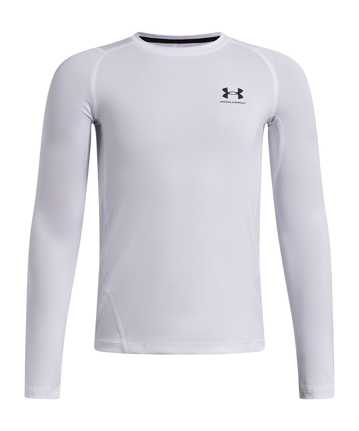 UA HeatGear Armour Primera Capa Superior Manga Larga blanco para niño