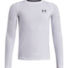 UA HeatGear Armour Primera Capa Superior Manga Larga blanco para niño