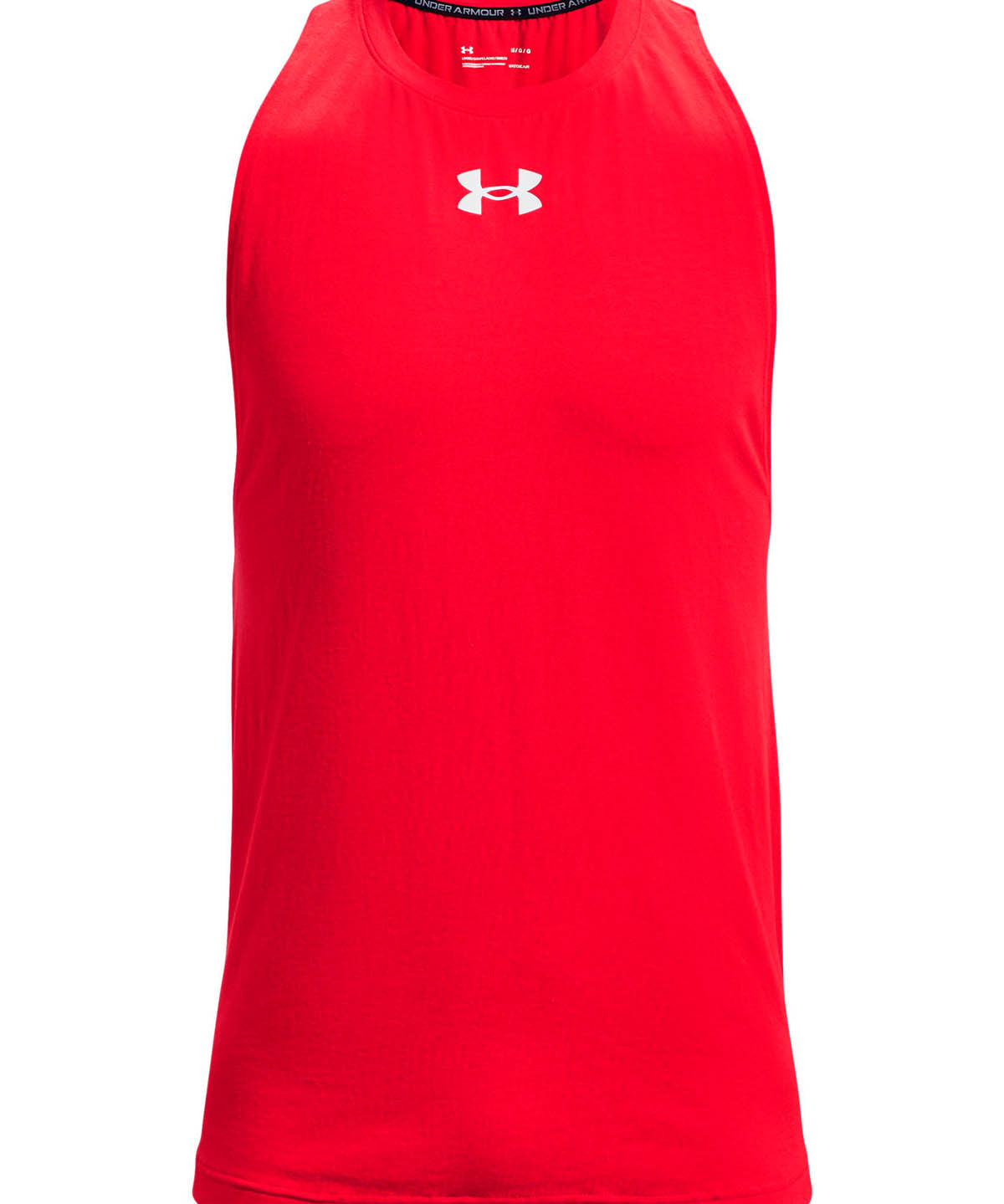 Polera sin mangas Under Armour zone rojo para hombre